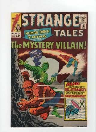 Strange Tales 127 Nm - 9.  2 Marvel Comic Thing Torch Dr.  Strange 12c