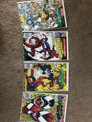 The Spider - Man 360,  361,  362,  363 First Carnage All In
