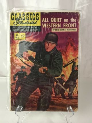 Classics Illustrated 95 All Quiet On The Western Front May 1952