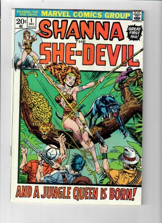 Shanna The She - Devil 1 - Grade 7.  0 - Jim Steranko Cover