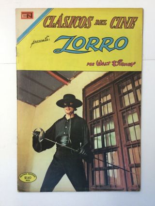 1969 Spanish Comics Clasicos Del Cine 209 El Zorro Novaro Mexico EspaÑol