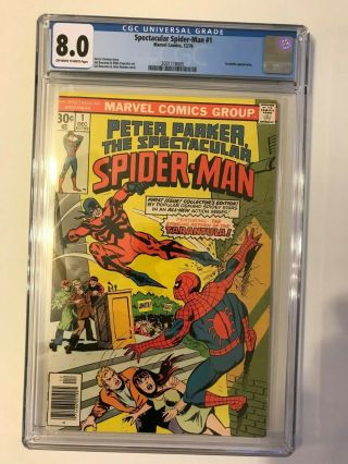 Peter Parker Spectacular Spider Man 1 Cgc 8.  0 First Tarantula Romita Cover