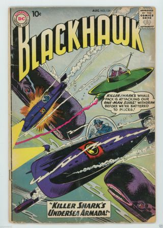 Blackhawk 1959 Dc Comic 139 The Secret Blackhawk Dick Dillin Chuck Culdera