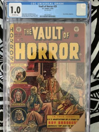 E.  C.  Comics Vault Of Horror 29 Cgc 1.  0