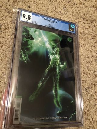 Cgc 9.  8 The Green Lantern 2 Mattina Variant Cover Dc Comics Rare Fast