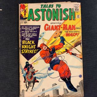 Marvel Tales To Astonish 52 February 1964 1st App.  Of Black Knight Good 2.  0