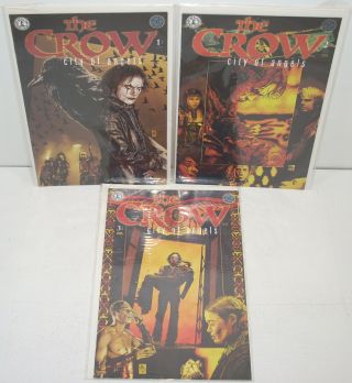 Kitchen Sink Press The Crow City Of Angels 1 - 3 Complete Mini Series 1996 Movie
