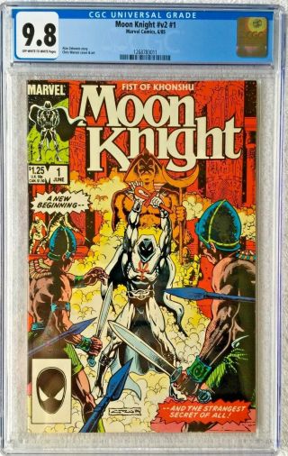 Cgc 9.  8 Moon Knight 1.  Fist Of Khonshu.  1985.