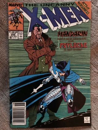 Marvel Comics The Uncanny X - Men 256 (1st Psylocke) Newsstand Variant Vf/nm