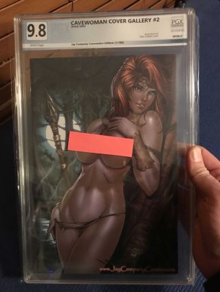 Cavewoman Cover Gallery 2 Wonder Con 2010 Nude Ed (ltd 100) Pgx (like Cgc) 9.  8