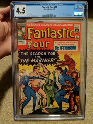 Fantastic Four 27 (jun 1964) Marvel Comics Cgc 4.  5 Vg,