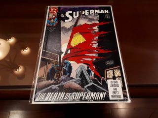 Superman 75 Dc Comics 1993 2nd Print Variant Bagged Death Of Superman