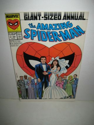 The Spider - Man Annual 21 (1987,  Marvel) Wedding Of Peter & Mj