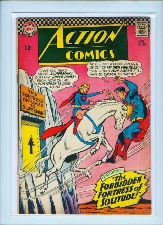 Superman Action Comics April No.  336 Comic Book - Dc