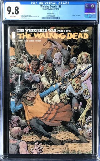 Walking Dead 159 (variant Cover) Graded 9.  8 By Cgc