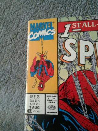 Spider - man 1 (8/90) Platinum Edition White Pages 2