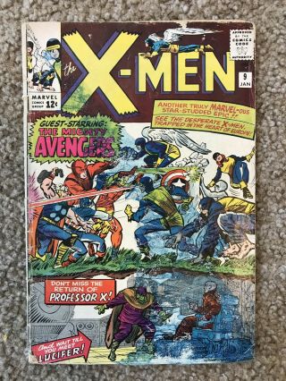 Marvel 1965 X - Men 9 - 10 By Stan Lee & Jack Kirby Avengers & Ka - Zar (see Photos)