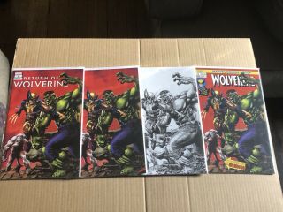 Return Of Wolverine 1 Mico Suayan Variant Cover Set Nm
