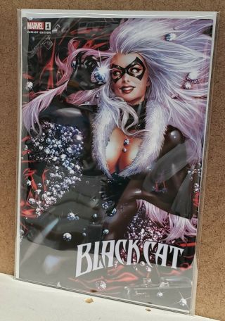 Black Cat 1 Jay Anacleto Exclusive Variant Cover Trade Dress Marvel 2019