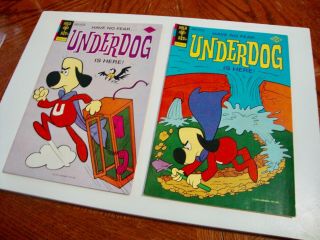 Underdog 1 And 2 Gold Key Comics