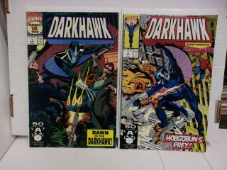 Darkhawk 1 & 2 (1991 Marvel Comic Books) 1st Darkhawk & Origin Key Spider - Man