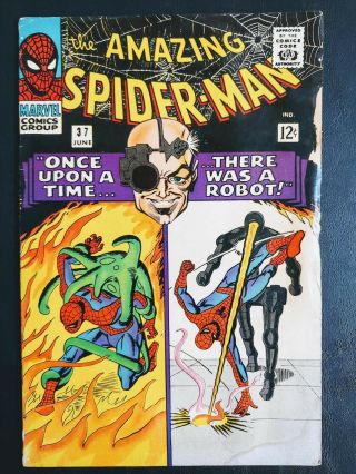 Spider Man 37,  2.  0 Key 1st Norman Osborn Stan Lee Steve Ditko Art