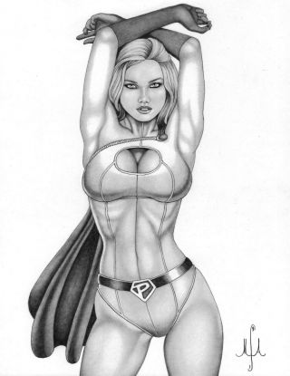 Power Girl Art By Michael Armstrong Dc Comics