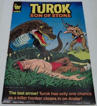 Turok Son Of Stone 130 (whitman 1982) Jack Sparling Art (fn) Rare Last Issue