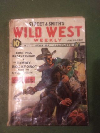Wild West Weekly 1938 July 23 - Street And Smith - Pete Rice Vg