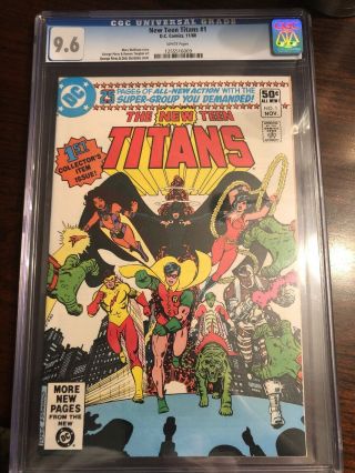 Teen Titans 1 (1980) George Perez Art Cgc 9.  6 White Pages