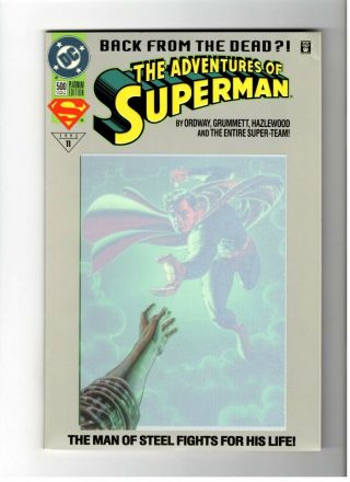 Adventures Of Superman 500 Platinum Variant Back From The Dead