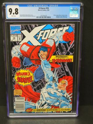 Marvel Comics X - Force 10 1992 Cgc 9.  8 White Pages Deadpool Cameo