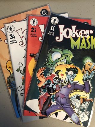 Joker / The Mask 1 - 4 Set Dark Horse Dc Comics Batman Harley Quinn Rare