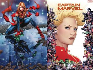 Captain Marvel 9 Variant Set Of 3 80th Anniv Frame Star Carol Danvers Comic 8/14