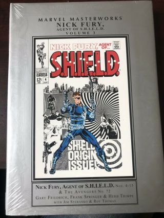 Nick Fury Agent Of Shield Volume 3 Marvel Masterworks Hc Hard Cover