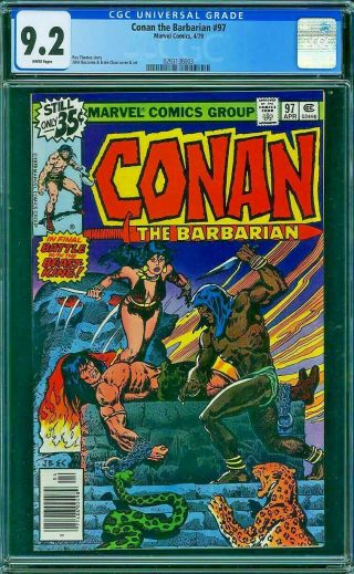 Conan The Barbarian 97 Cgc 9.  2 Erin Chan John Buscema 1979