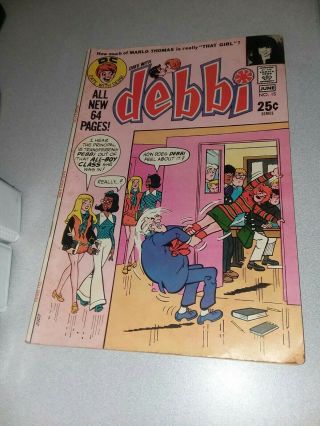 Date With Debbi 15 Dc Comics 1971 Marlo Thomas " That Girl " Story Giant Romance