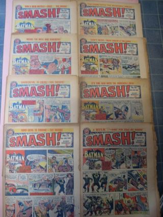 Smash Comic 1967 All Batman Covers Hulk Daredevil Dr Who Daleks X 19 Copies