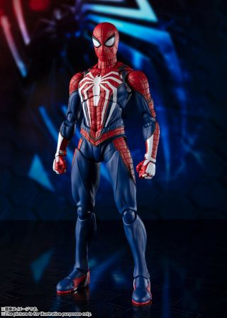 Bandai S.  H.  Figuarts Marvel Spider - Man Advanced Suit Action Figure Sh Shf