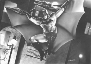 Batman (11 " X17 ") By Augusto Ramalho - Ed Benes Studio