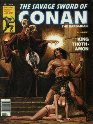 Savage Sword Of Conan (1974 Series) 43 In Vf, .  Marvel Comics [ Pa]