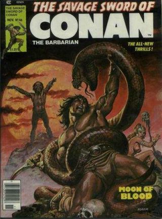 Savage Sword Of Conan (1974 Series) 46 In Vf, .  Marvel Comics [ 4z]