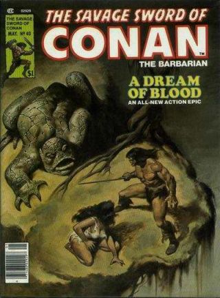 Savage Sword Of Conan (1974 Series) 40 In Vf, .  Marvel Comics [ 3g]