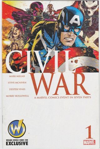 Civil War (vol.  1) 1 Michael Golden Wizard World Comic Con Variant Nm