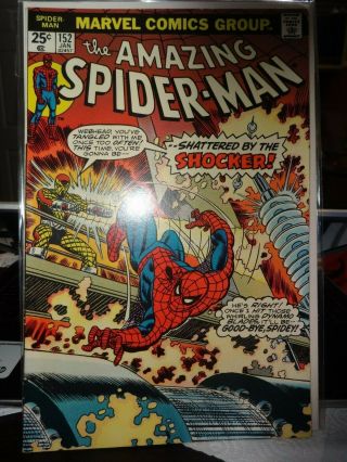 Spider - Man 152 (marvel Comics 1976) Vs The Shock