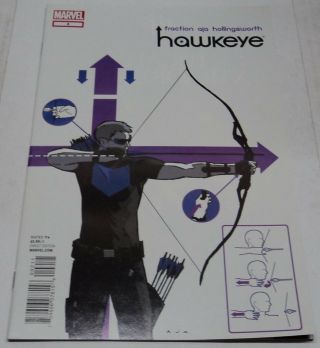 Hawkeye 2 (marvel Comics 2012) Rare 1st Print (vf -) Matt Fraction & David Aja
