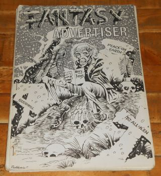 Fantasy Advertiser No.  35 Rare Fanzine 1971 Frazetta At Ec Superman Flash Gordon