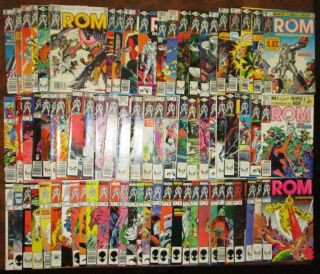 Rom The Spaceknight 1979 Near Complete Set 1 - 75 Annual 1 2 3 4 X - Men 17 Marvel