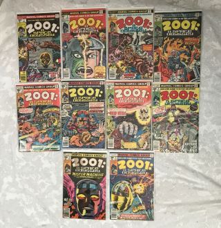Marvel 2001 A Space Odyssey Comic 1 - 10 Complete Run Jack Kirby Machineman 1976/7