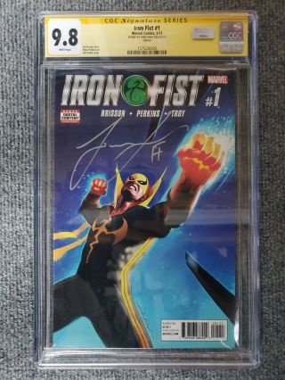Iron Fist 1 Cgc 9.  8 Signed By Finn Jones.  Marvel Comics